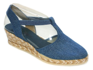 SANDALIA ELASTICO PARIS YUTE BICOLOR TEJANO