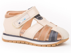 SANDALIA PIEL VELCRO BEIG