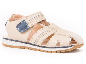 SANDALIA PIEL VELCRO BEIG