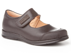 MERCEDITAS PIEL VELCRO PUNTERA CHOCOLATE
