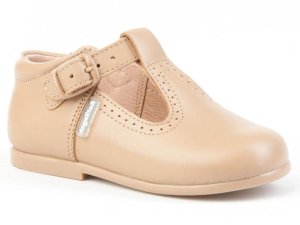 SANDALIA PIEL HEBILLA F.PIEL CAMEL