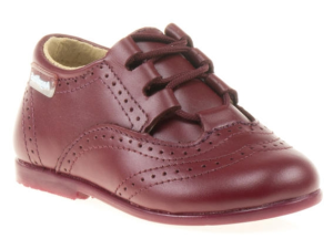 ZAPATO PIEL CORDONES F. PIEL BURDEOS