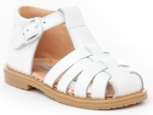 SANDALIA HEBILLA PIEL BLANCO