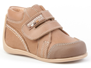 BOTIN SPORT PIEL VELCRO TAUPE