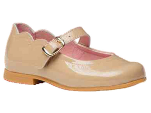 MERCEDITAS HEBILLA PIEL CHAROL F. PIEL CAMEL