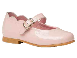 MERCEDITAS HEBILLA PIEL CHAROL F. PIEL ROSA