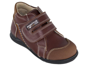 BOTA VELCRO PIEL PUNTERA CUERO
