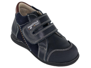 BOTA VELCRO PIEL PUNTERA MARINO