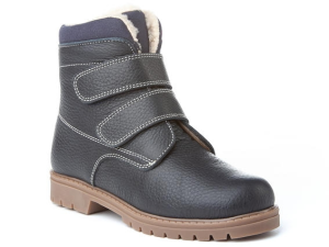 BOTA VELCRO PIEL BUGGY MARINO
