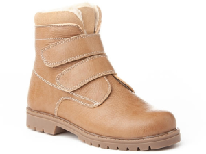 BOTA VELCRO PIEL BUGGY TAUPE