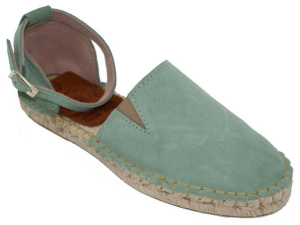 SANDALIA SERRAJE HEBILLA PISO YUTE VERDE MAR