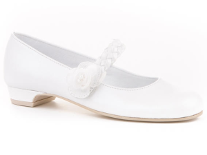 SALON VELCRO PIEL ADORNO BLANCO