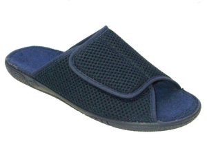 ZUECO VELCRO REJILLA F. TOALLA AZUL