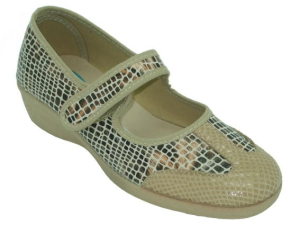 MERCEDITAS VELCRO APLIQUE SAURIO BEIG-COBRE