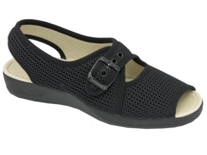 SANDHEBY SANDALIA REJILLA RELAX NEGRO