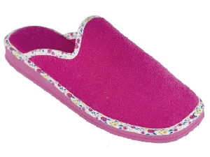 ZUECO RIZO LISO RIBETE FANTASIA FUXIA