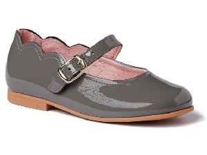 MERCEDITAS HEBILLA PIEL CHAROL F. PIEL GRIS