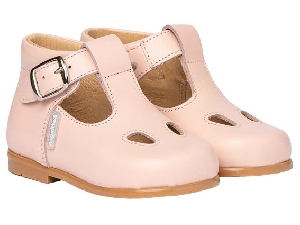 SANDALIA PIEL HEBILLA ROSA