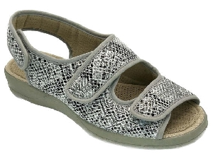 SANDALIA VELCROS FANTASIA "SERPIENTE" GRIS