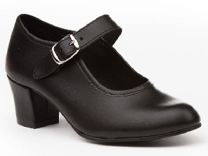 ZAPATO FLAMENCA SINTETICO NEGRO