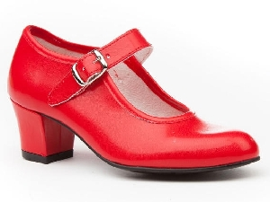 ZAPATO FLAMENCA SINTETICO ROJO