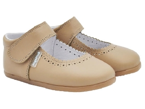 RESPETUOSO MERCEDITAS PIEL VELCRO CAMEL