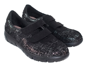 DEPORTIVO 2 VELCROS "BALTICO" FANTASIA NEGRO