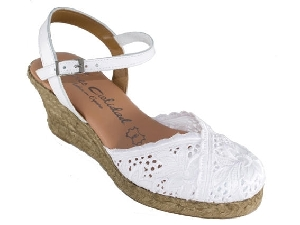 SANDALIA BANDA 2 PISO YUTE BLANCO