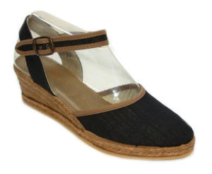 SANDALIA PULSERA FLORIDA YUTE TOSTADO NEGRO