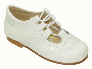 INGLESITA CHAROL ATADA F. PIEL BLANCO