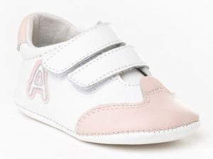 DEPORTIVO NAPPA VELCRO PRIMERA CALZADURA BLANCO-ROSA