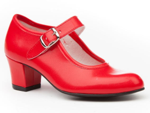 ZAPATO FLAMENCA SINTETICO ROJO