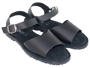 SANDALIA NAZARENO PIEL NEGRO