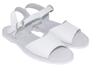 SANDALIA NAZARENO PIEL BLANCO