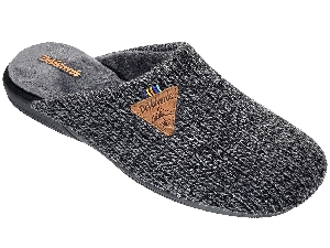 CHINELA LANA "SELLO" LATERAL NEGRO