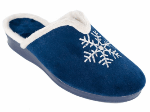 CHINELA SUAPEL "COPO NIEVE" BORDADO MARINO