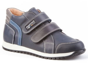 ZAPATO DEPORTIVO PIEL VELCRO MARINO