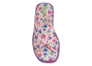 TIRAS CRUZADAS "CORAZONES" ESTAMPADO BEIG