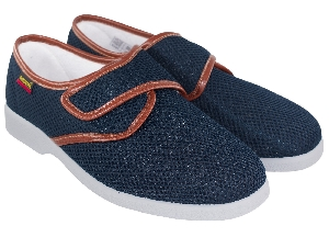 COPETE VELCRO REJILLA MODA AZUL