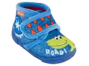 BOTA VELCRO SUAPEL "DINO" I.D AZUL