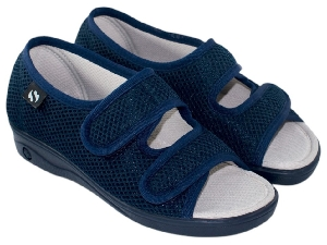 DESPUNTERADO DOS VELCROS REJILLA ANCHO ESPECIAL MARINO