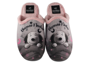 CHINELA SUAPEL "BUENAS NOCHES" I.D. GRIS