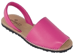 LIBRE MENORQUINA PIEL NAPA SRA. FUXIA